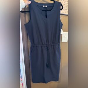 Elegant Navy Sleeveless Dress